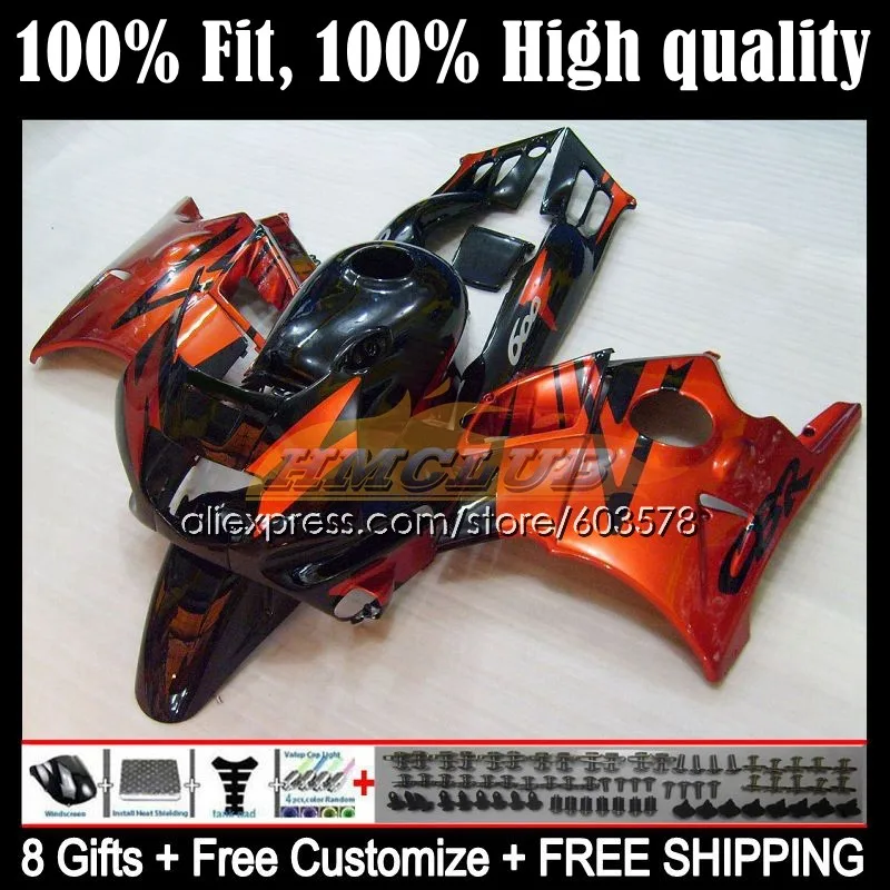 

Корпус инжектора для HONDA CBR 600F3 CBR600FS CBR600F3 11CL.76 CBR600 F3 95 96 CBR 600 CC FS F3 1995 1996 обтекатель OEM оранжевый черный