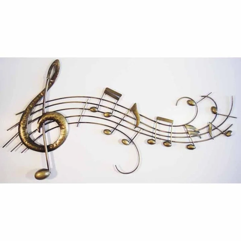 

Настенный фон для гостиной, аксессуары для стены, домашний Ретро креативный настенный кулон, музыкальные ноты