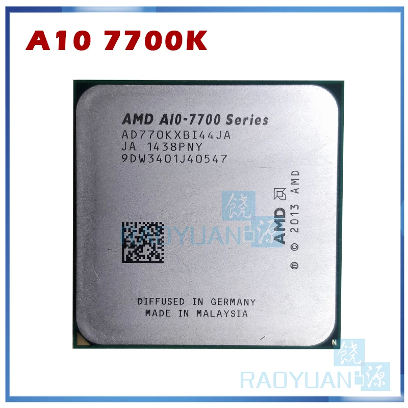 AMD A10 Series 7700K 7700 3 4 ГГц Quad Core Процессор процессор AD770KXBI44JA гнездо FM2 +|socket fm2|cpu