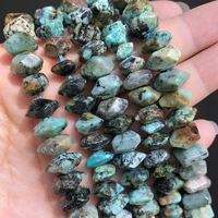 natural africa turquoises stone beads irregular special cut genuine loose beads for jewelry diy making bracelet charms 7 5
