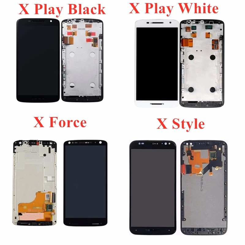 

Сенсорный ЖК-экран для Motorola Moto X Style XT1575 X Play XT1561 X Force XT1580 X, ЖК-дигитайзер в сборе с рамкой и инструментами