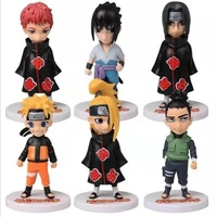 new q version models uzumaki naruto shippuden anime pvc action figure hatake kakashi naruto statue collectible toys figma gifts