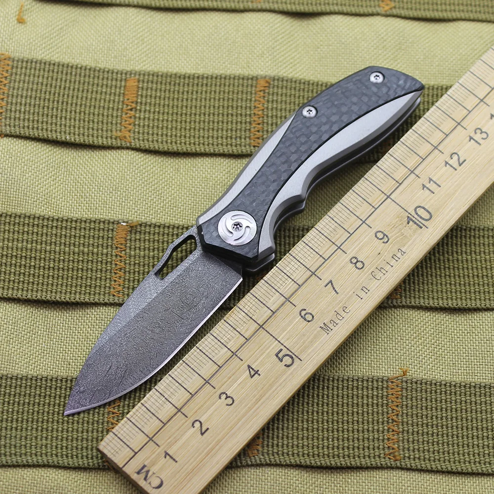 

Охотничий складной нож из титанового сплава и углеродного волокна для повседневного использования