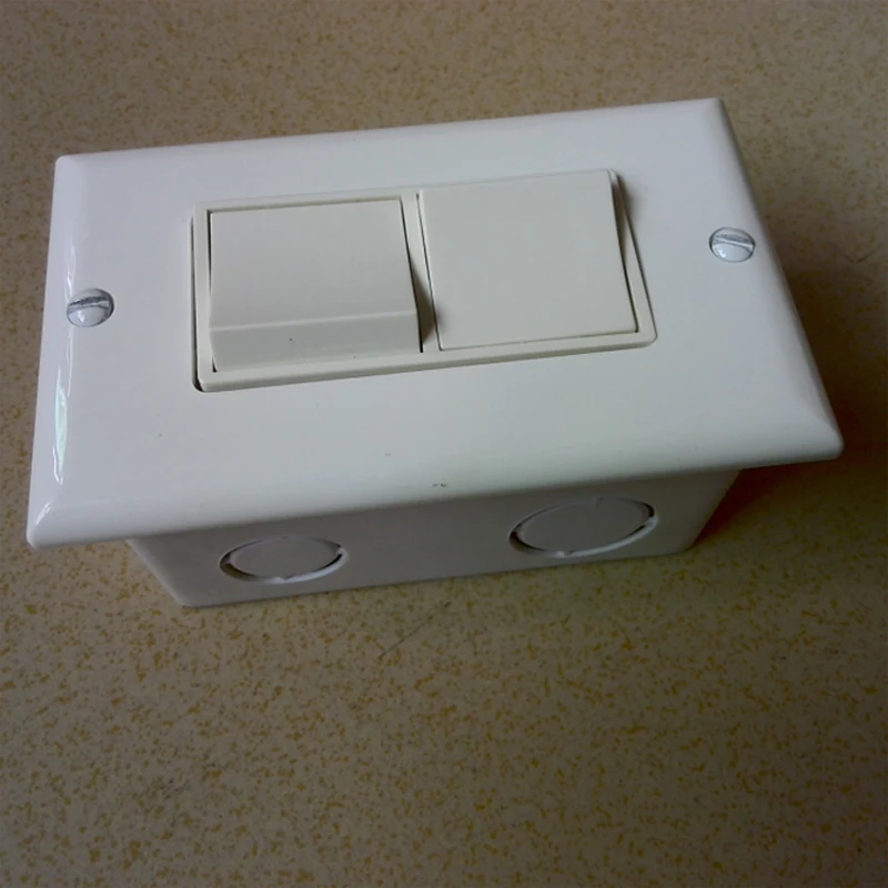 Переключатель в декоративном стиле однополюсный/однополюсный комбинированный