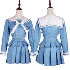 Женский костюм для косплея Danganronpa V3, костюм для девочек, школьная форма, рубашка и юбка