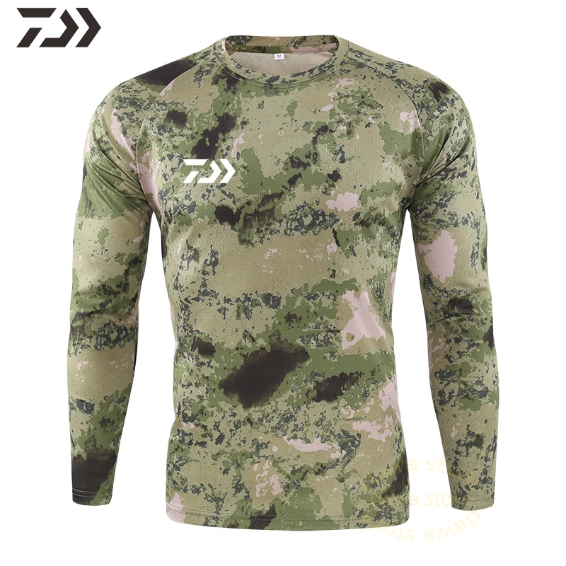 

Fishing Shirt Long Sleeve In Fishing Clothing Tactical shirt Camouflage fishing jacet Men Hiking t shirt fishing clothing