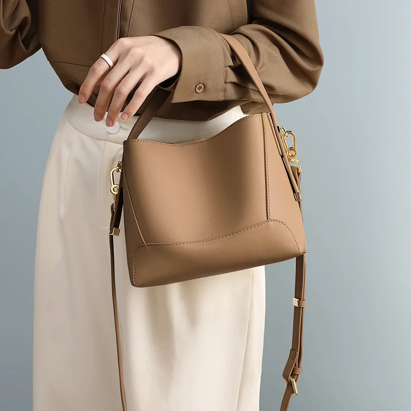 

Female Bag Women Fashion Shoulder Leather Luxury Designer Handbag Large Crossbody Brand Messenger Bucket Shopper Tote Top Handle
