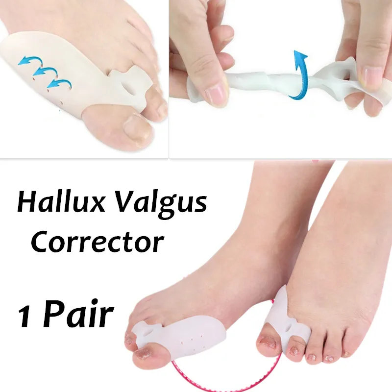 

Professional Walking Silicone With Hole Orthopedic Hallux Valgus Corrector Toe Separator