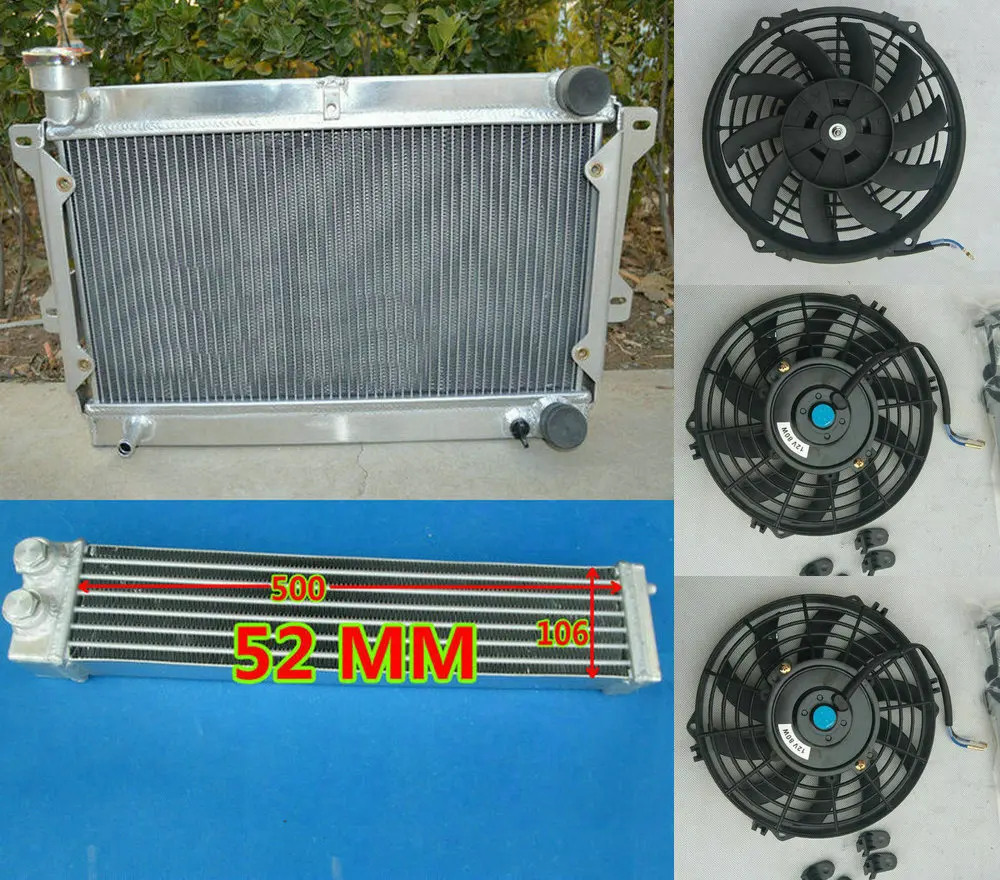 Алюминиевый радиатор + Масляный для Mazda RX2 RX3 RX4 RX5 Savanna RX7 RX 7 SA22C 12A 1 1l 1146CC R2 GSL/GS/S 1979 1982