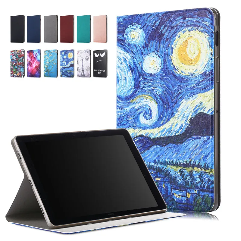 Чехол с рисунком для Samsung Galaxy Tab S5e 10 5 мягкий силиконовый + искусственная кожа