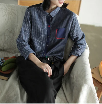 Осенняя блузка модная повседневная женская рубашка 2019 новые женские топы