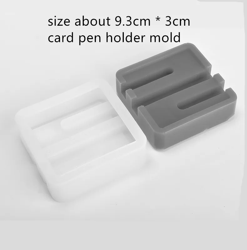 Ручной работы цементная эпоксидная смола DIY глиняная ручка держатель для карт