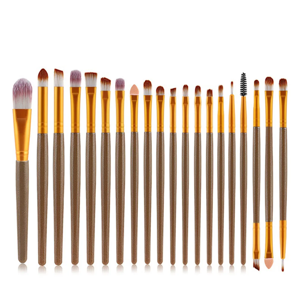 Набор кистей для макияжа 20 шт. тени век пудра подводка глаз ресницы Кисть губ