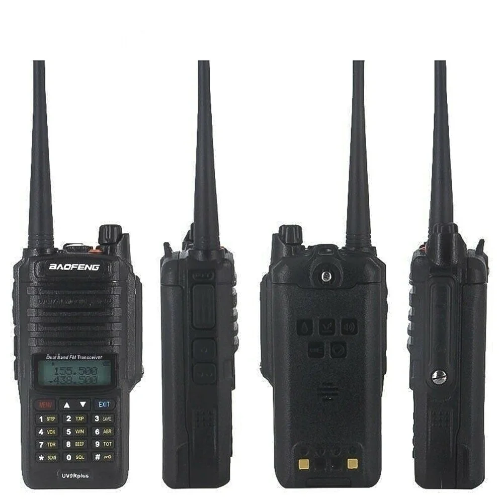 2PES Baofeng UV-9R Plus 8W IP67 waterproof VHF UHF Walkie Talkie portable Dual Band Handheld Two Way Radio 1800MAH