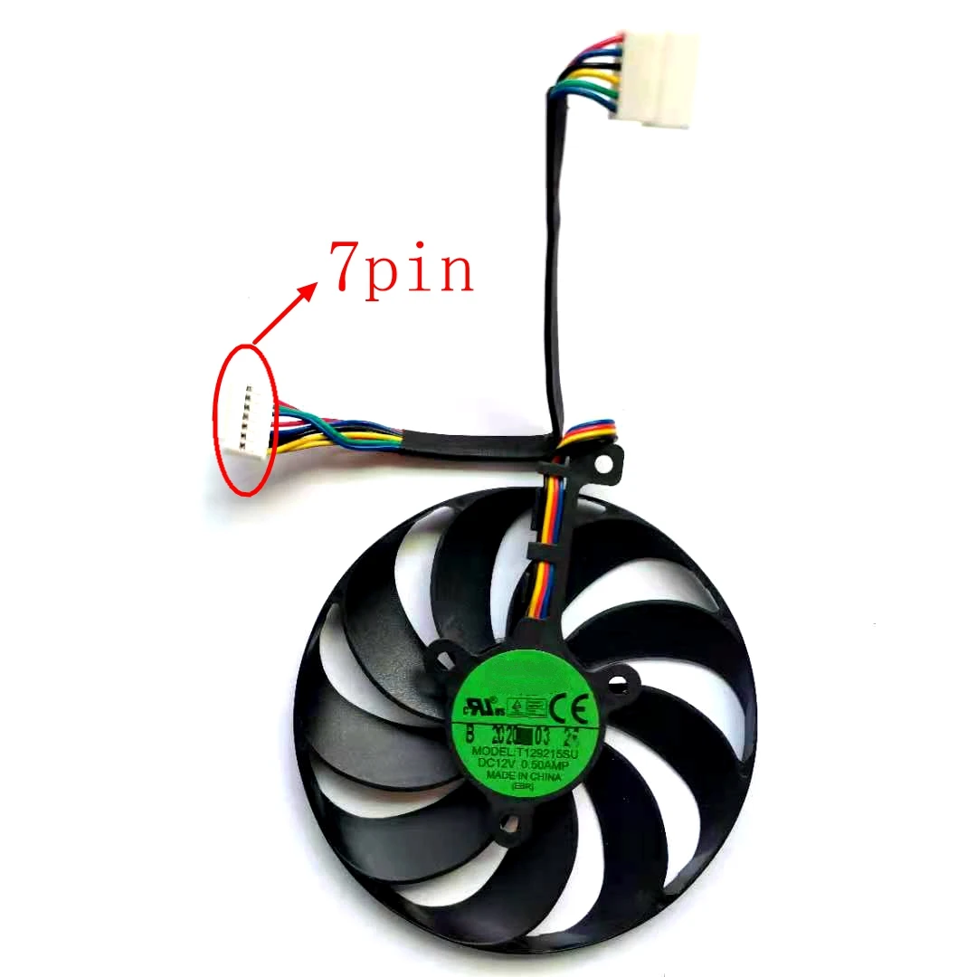 Новый T129215SU 3 шт./лот 88 мм 7pin для ASUS ROG STRIX RTX 2070 2080TI RTX2080 RX 5600 XT 5700XT видеокарта