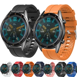 22mm 20mm Silicone Watch Band for Huawei Watch 40 44mm Soft Sport Strap Bracelet Watchband for Samsung Galaxy Watch 3 42mm 46mm