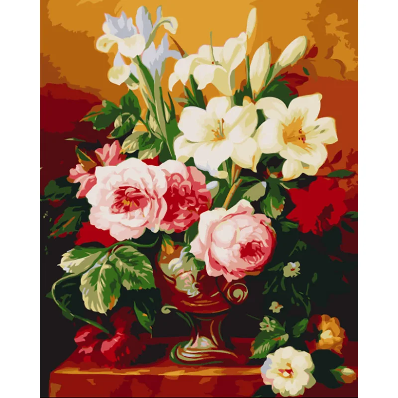 

5D DIY Full Diamond Painting Flower Cross Stitch Diamond Embroidery Flower Mosaic Picture Art Home Decoration