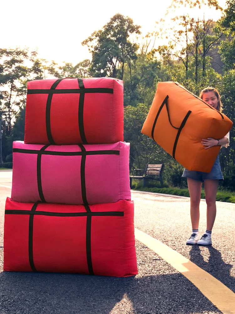 Sort ouMoving artifact сумка большая сумка холщовая портативная змеиная тканая бирка для багажа большие вместительные мешки очень большие