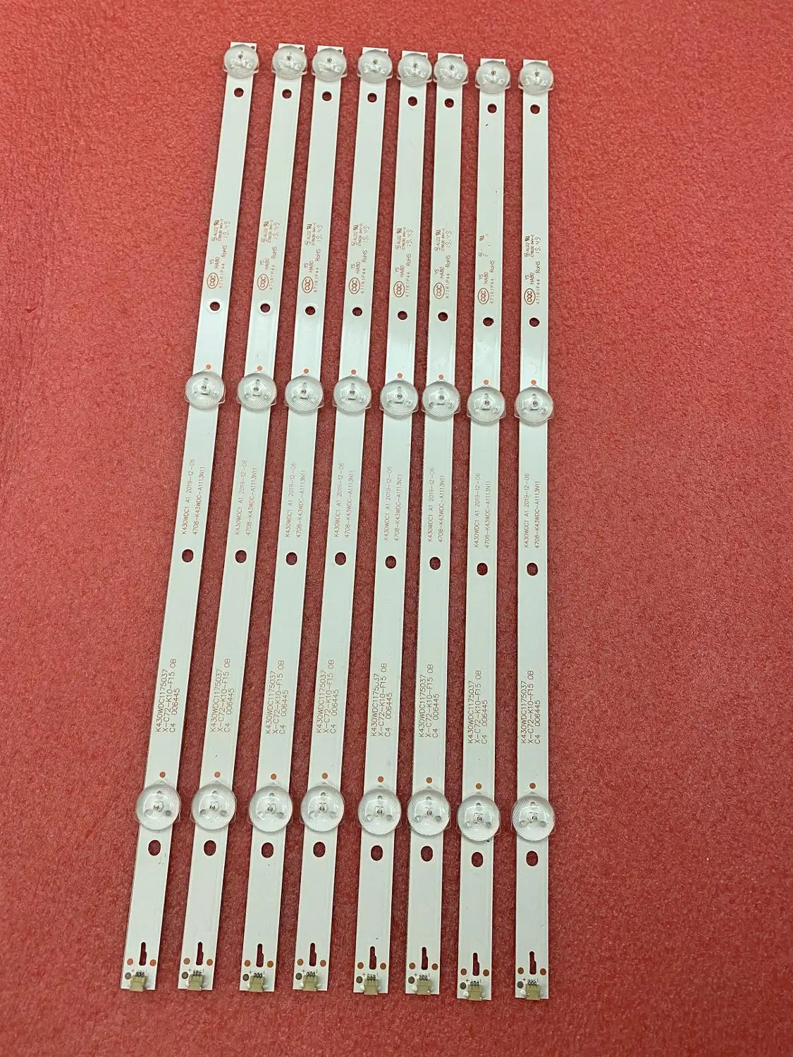 Светодиодная лента для подсветки 43L1600C 43BDL4012N 43DL4012N L43E6800 43HFF5952 K430WDC1 A1 A3 4708 K43WDC A1113N11