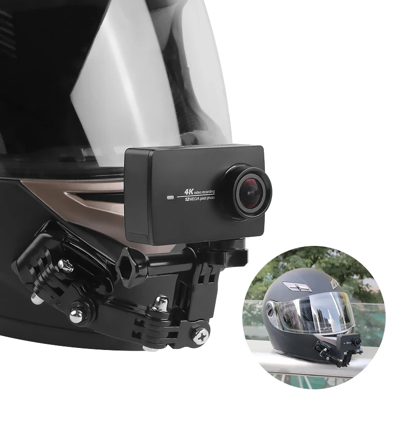 Регулируемое основание Крепление на шлем для верховой езды на ремне для gopro hero 8 7 5 6 xiaomi yi 4k sjcam DJI OSMO аксессуары для экшн-камеры