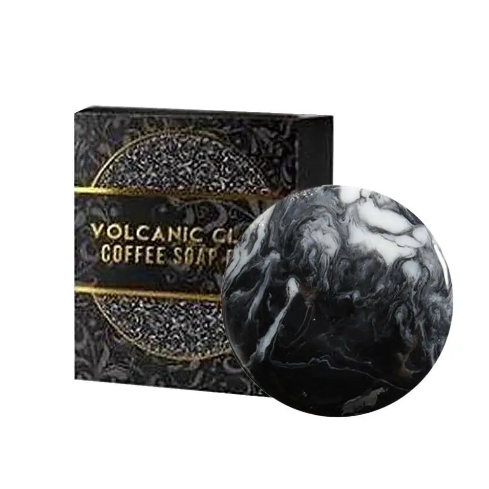 

1pc Volcanic Mud Slimming Soap Essential Oil Cleansing Handmade Mineral Soap Lubricating Deep Mud The Skin Bath Soap Cleans J6Q2