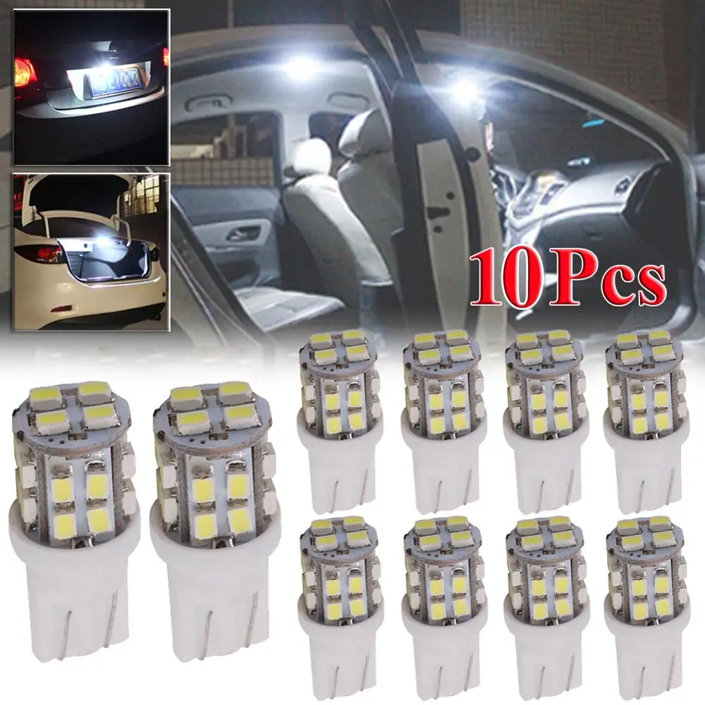 10 шт. T10 20 SMD светодиодный лампы Супер яркий автомобиль показать просвет