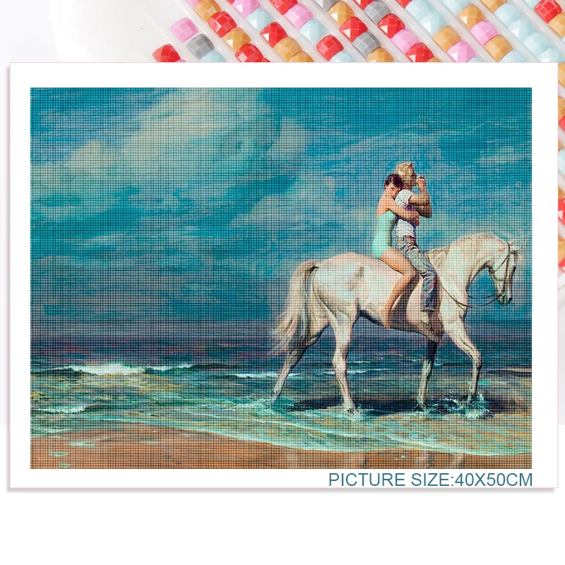 

Character Cross Stitch Diamond Painting Diy Couple Gift Wall Art Picture Embroidery Square Round Diamond Home Decoration