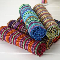 chinese style mixed fabric 150100cm cotton and polyester cloth diy for colorful yunnan minority costumes scarf bags table cover