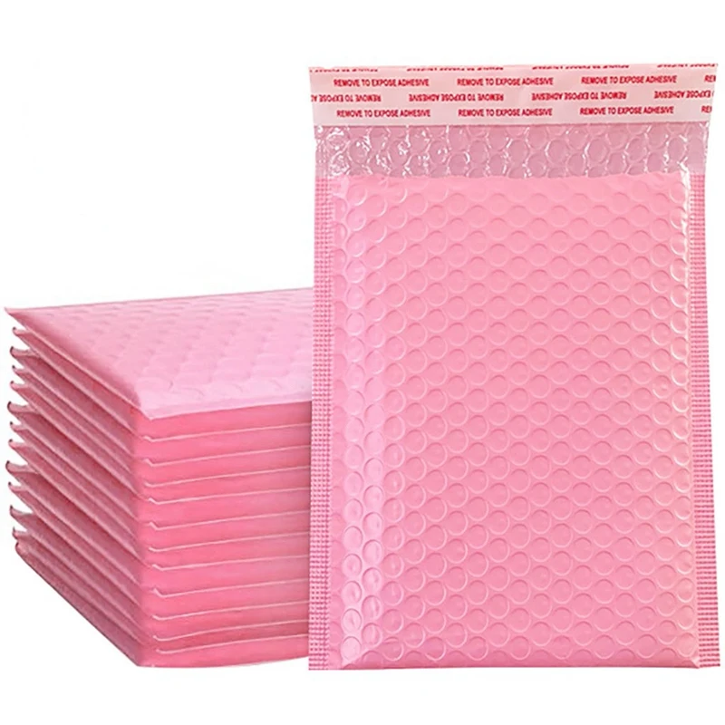 

100Pcs 15X20+4cm Bubble Envelop Bags Bubble Mailer Padded for Gift Packaging & Wedding Favor Bag&Mailing Envelopes