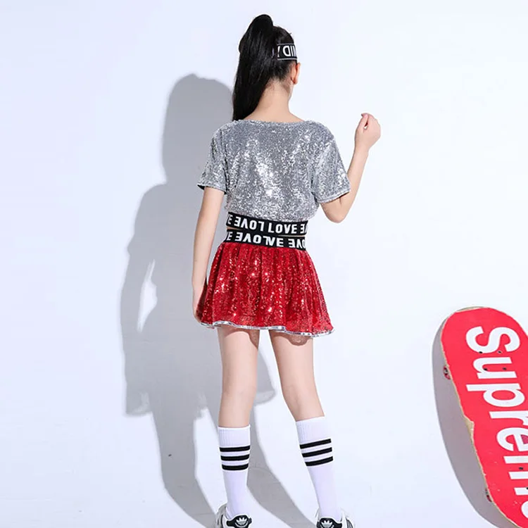 Детский костюм для джаза и современных танцев одежда в стиле хип-хоп уличная