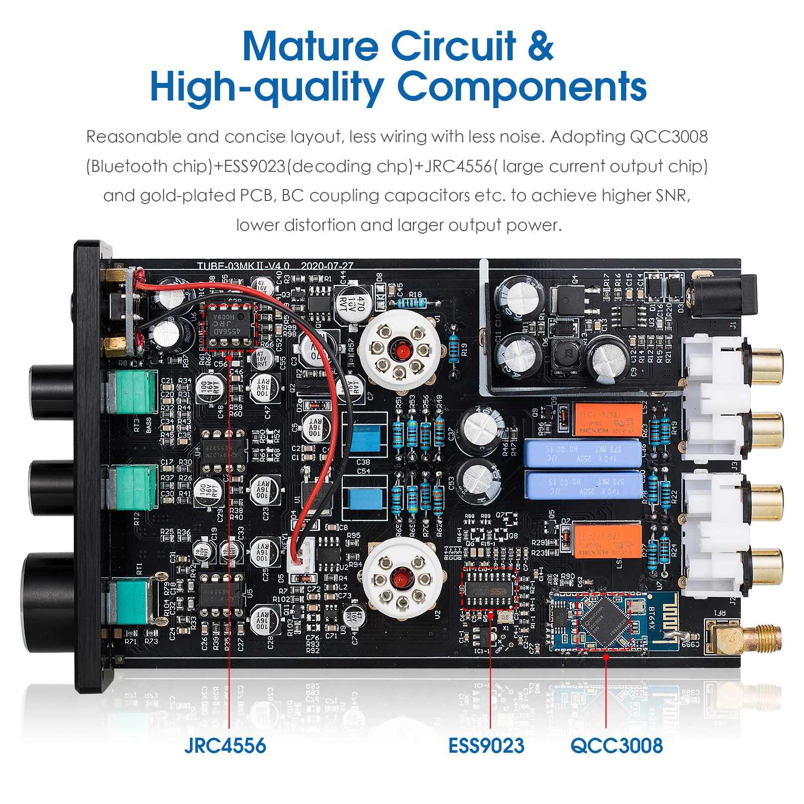 Усилитель для наушников Douk Audio HiFi стерео с вакуумной трубкой Bluetooth 5 0 | Электроника