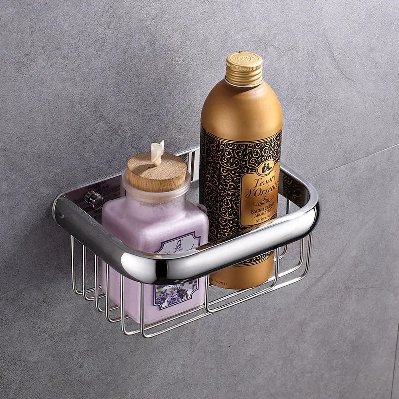 Без винтов современные 304 корзины для душа из нержавеющей стали хромированные