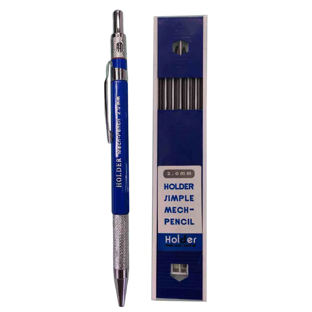 2 мм металлический карандаш для рисования с 12 шт. 2B руководство школы