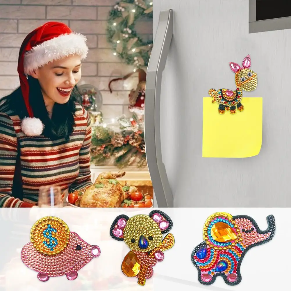 

DIY алмазная живопись особой формы полный сверлильный холодильник