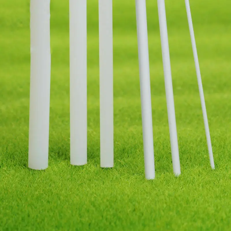 

2mm to 6mm 10pcs ABS round solid rod plastic white welding rod DIY house sand table model building stick tool