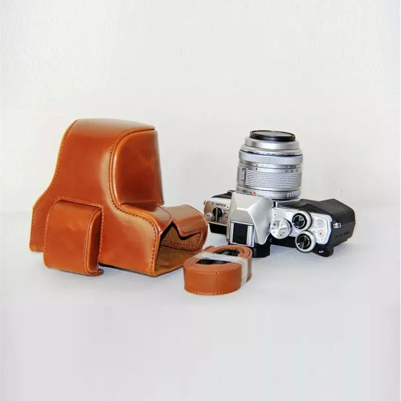 Женская сумка для камеры чехол Olympus EM10 II из искусственной кожи MarkII III E-M10 Mark с