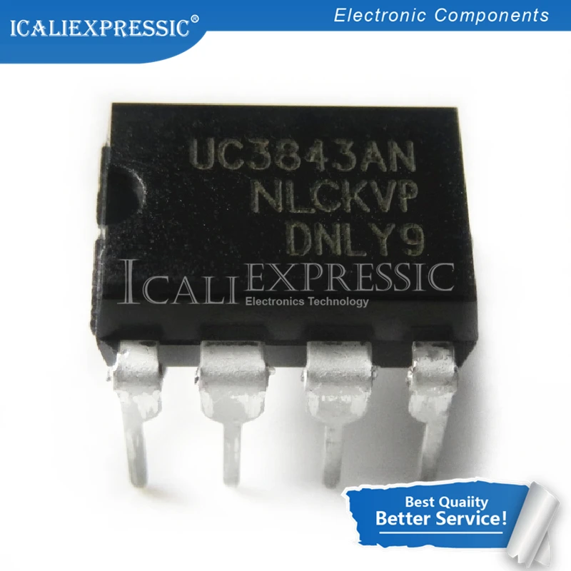 

10 шт UC3843AN UC3843A UC3843 DIP-8 Новый оригинал в наличии