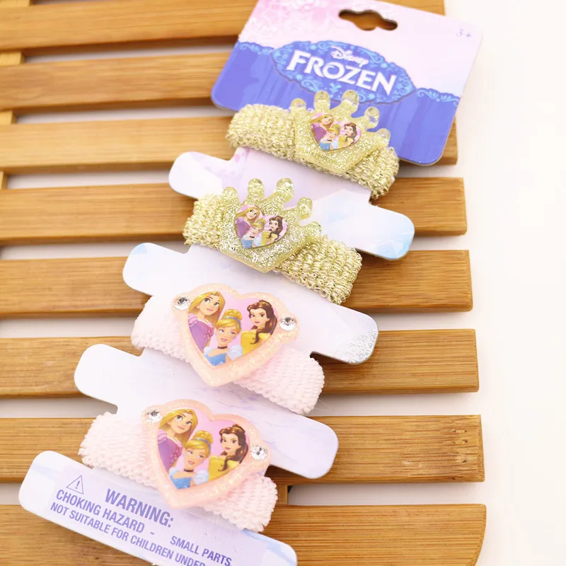 4 шт. диснеевских мультфильмов Холодное сердце Детские резинка для волос девочек