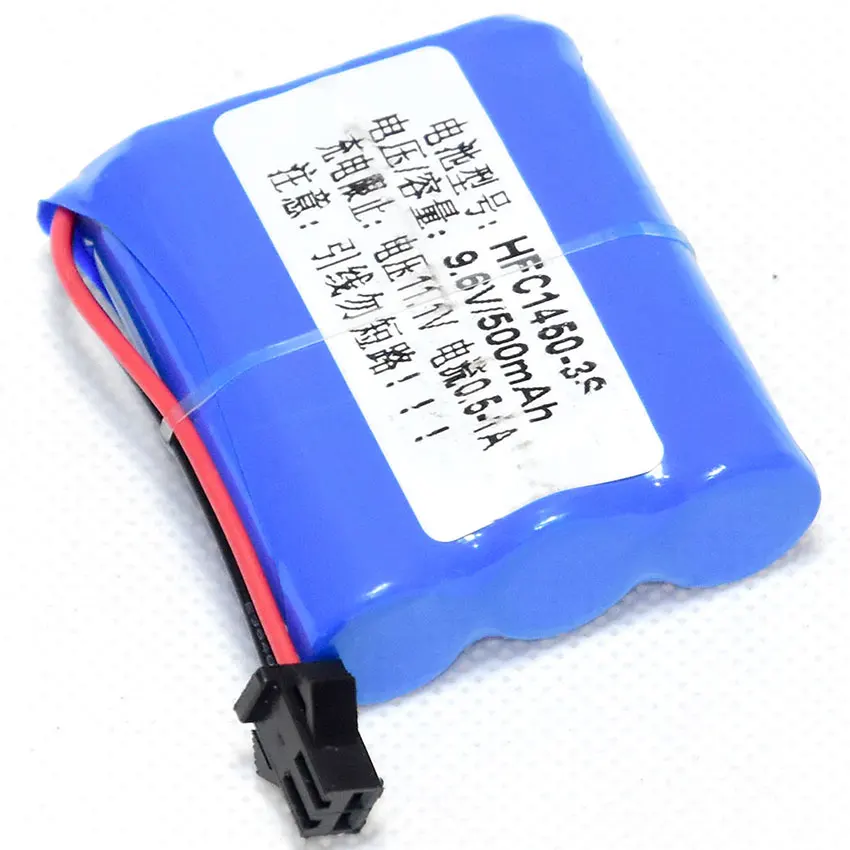 Аккумулятор 9 6 В 3S 500 мА ч разъем SM-2P для игрушечного пистолета с водяными пулями M4