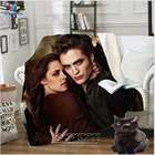 Винтажное одеяло SONSPEE с 3D принтом из фильма вампира Сумерки, мягкое флисовое постельное белье, одеяло, домашний диван, плюшевое покрывало