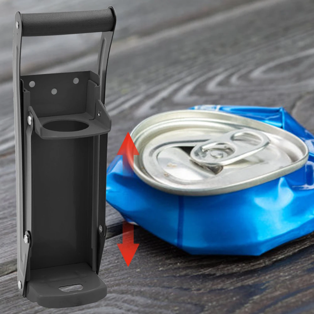 

500ml Bottle Press Can Opener Metal Crusher KitchenAccessories For Soda Beer Cans Press Suitable Plastic Bottles Recycling Tool