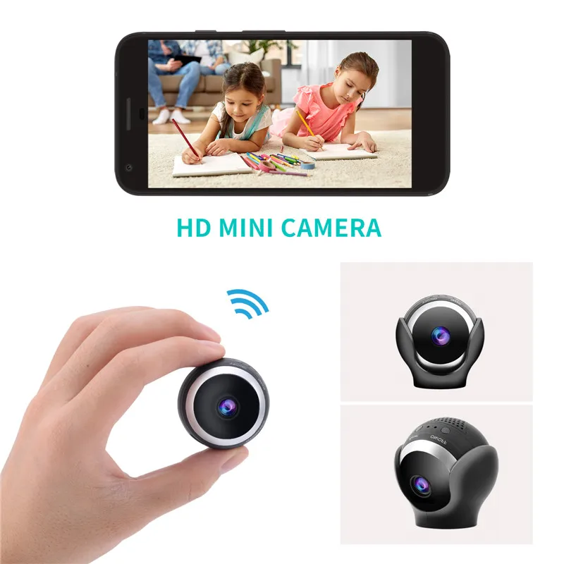 

2021 Мини Wi-Fi камера HD 1080P веб-камера ночного видения для прямой трансляции