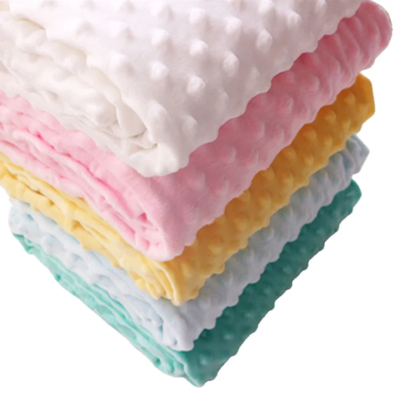 High Quality Baby Minky Dot Plush Fabric For Sewing Kids Blanket Comforting Eco-friendly 160 CM | Дом и сад