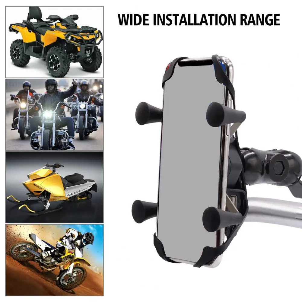 

Universal 360 Degree Rotation Motorcycle Mobile Phone Bracket with USB Charger