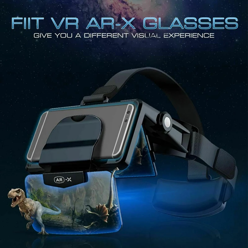 VR очки шлем виртуальной реальности гарнитура пресс для смартфона картонный Android