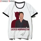 Летняя женская футболка Lucifer Morningstar, белая футболка harajuku grunge 2020 harajuku kawaii, белая футболка ulzzang