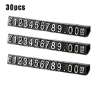 30 комплектов комбинированная Цена Этикетка евро Snap цифра кубики палка для одежды телефон ноутбук ювелирные изделия Витрина Счетчик дисплей знак