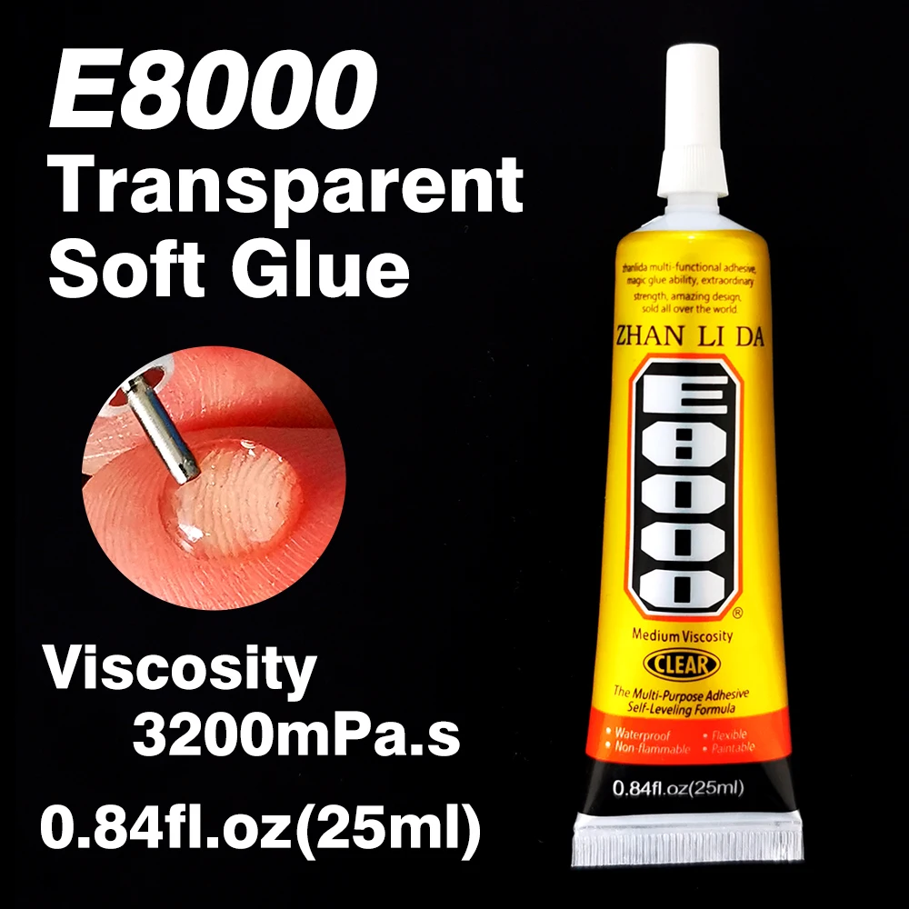 25 мл E 8000 многофункциональный прозрачный супер клей скотч используется для