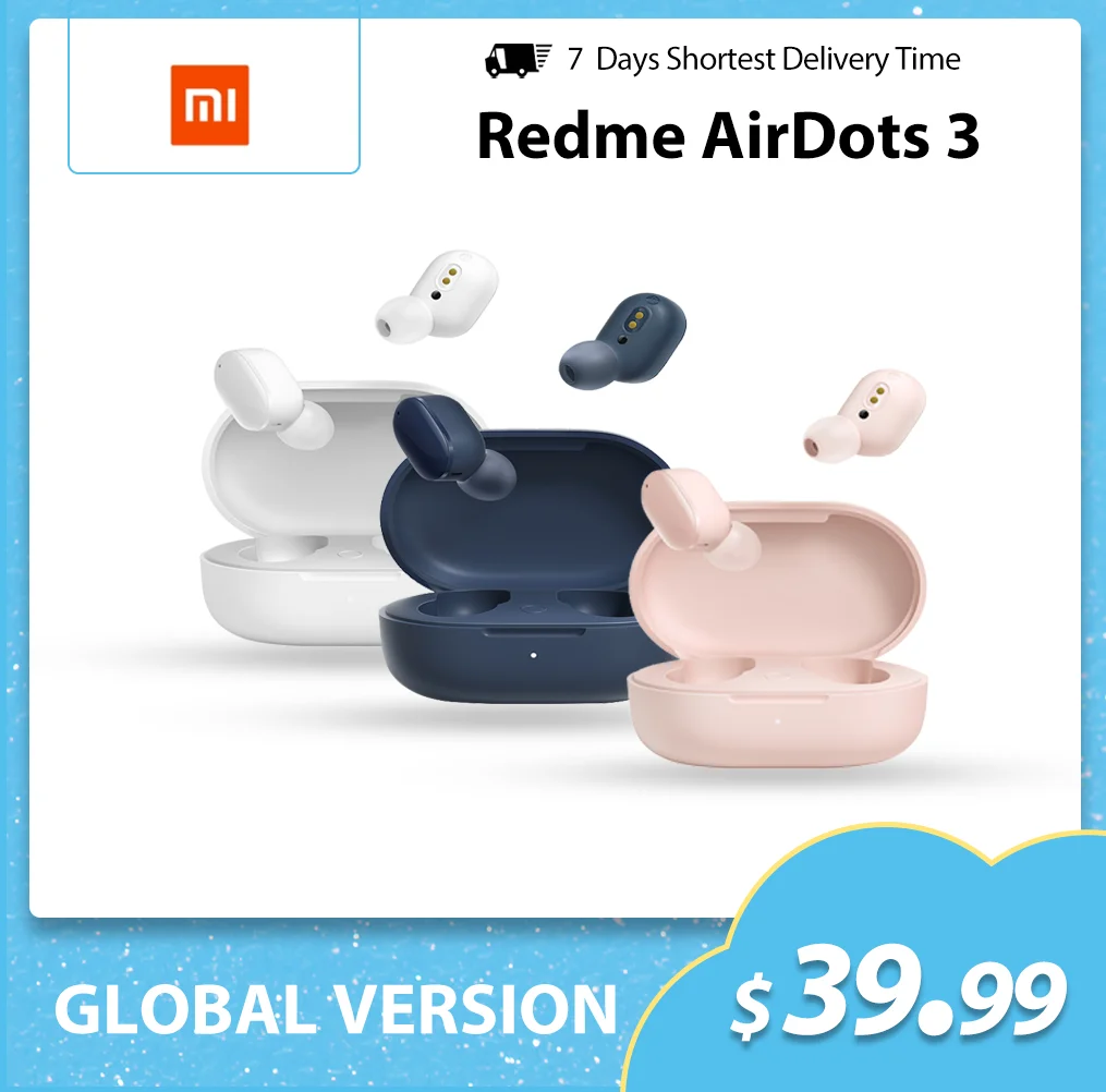 Xiaomi Redmi AirDots 3 наушники вкладыши TWS беспроводной Bluetooth 5 2 наушник Гибридный