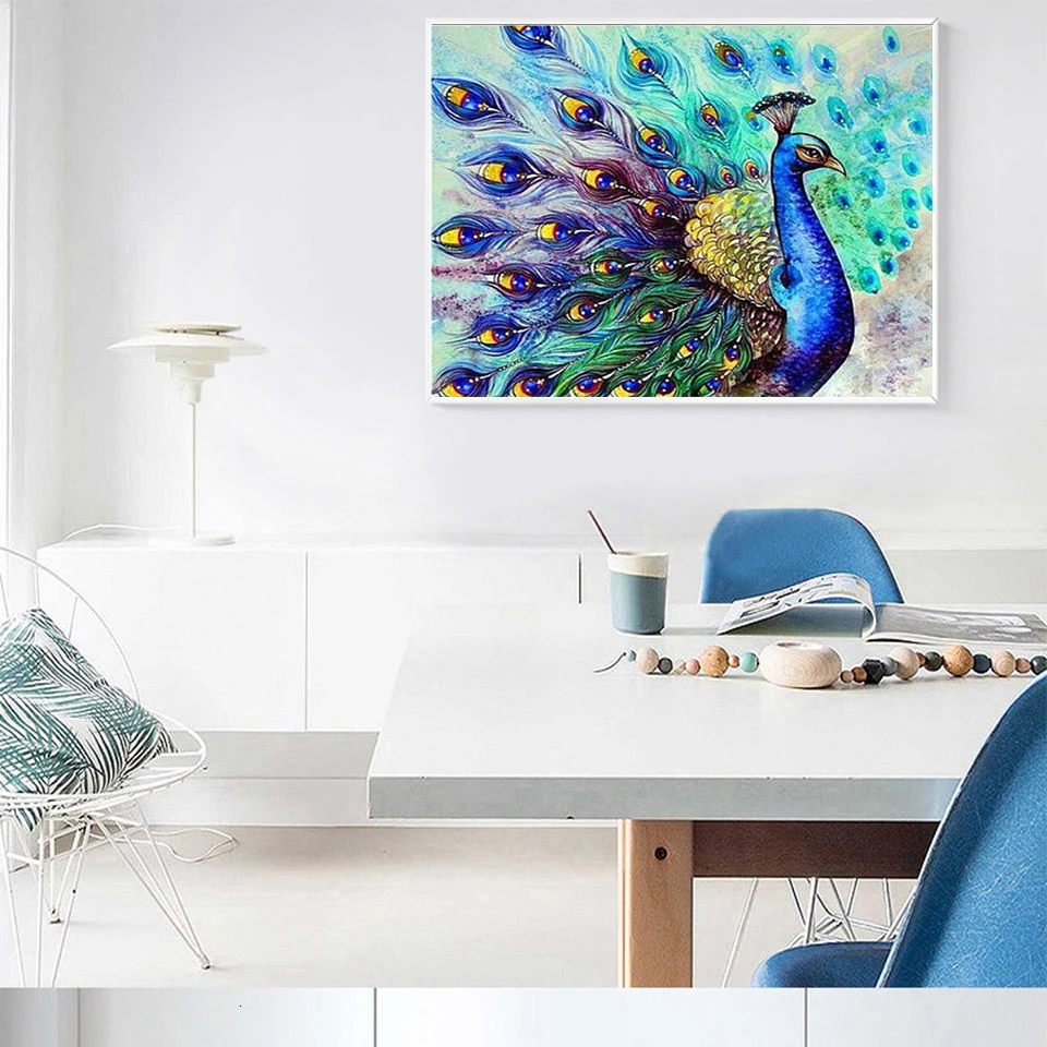 Набор для раскрашивания по номерам на холсте AZQSD животное украшение дома сделай